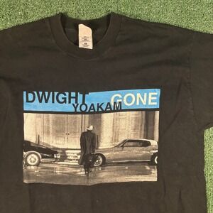 Dwight Yoakam Band T-Shirt Men XL Black Excellent 1996 Gone Tour Graphic Tee
